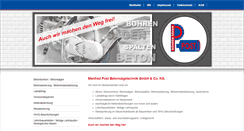 Desktop Screenshot of post-betonsaegetechnik.de